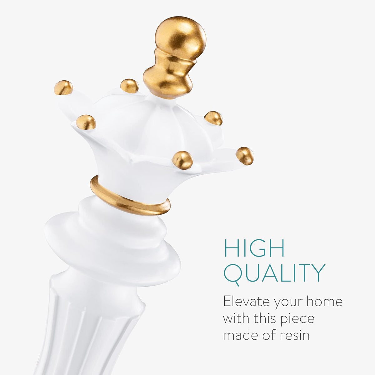 Statuete Sah Premium, Ornamente Regi, Dame, Calareti, Sculpturi Rasina, Decor Casa