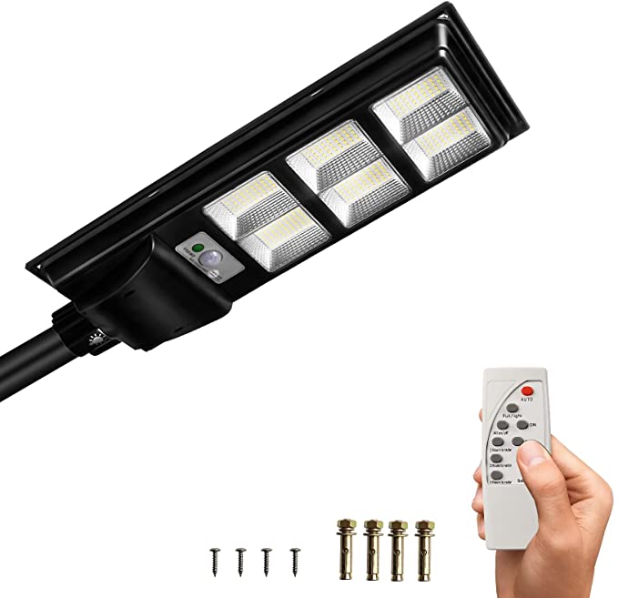 RESIGILAT - Lampa stradala proiector LED cu panou fotovoltaic si senzor, 120W/200W/300W