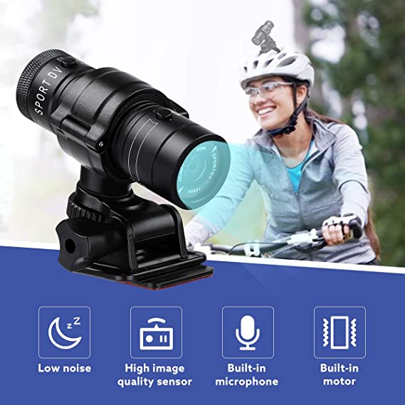 Camera video sport Andowl, 5MP, 30 FPS, rezistenta la apa, praf, 1000 mAh, Full HD