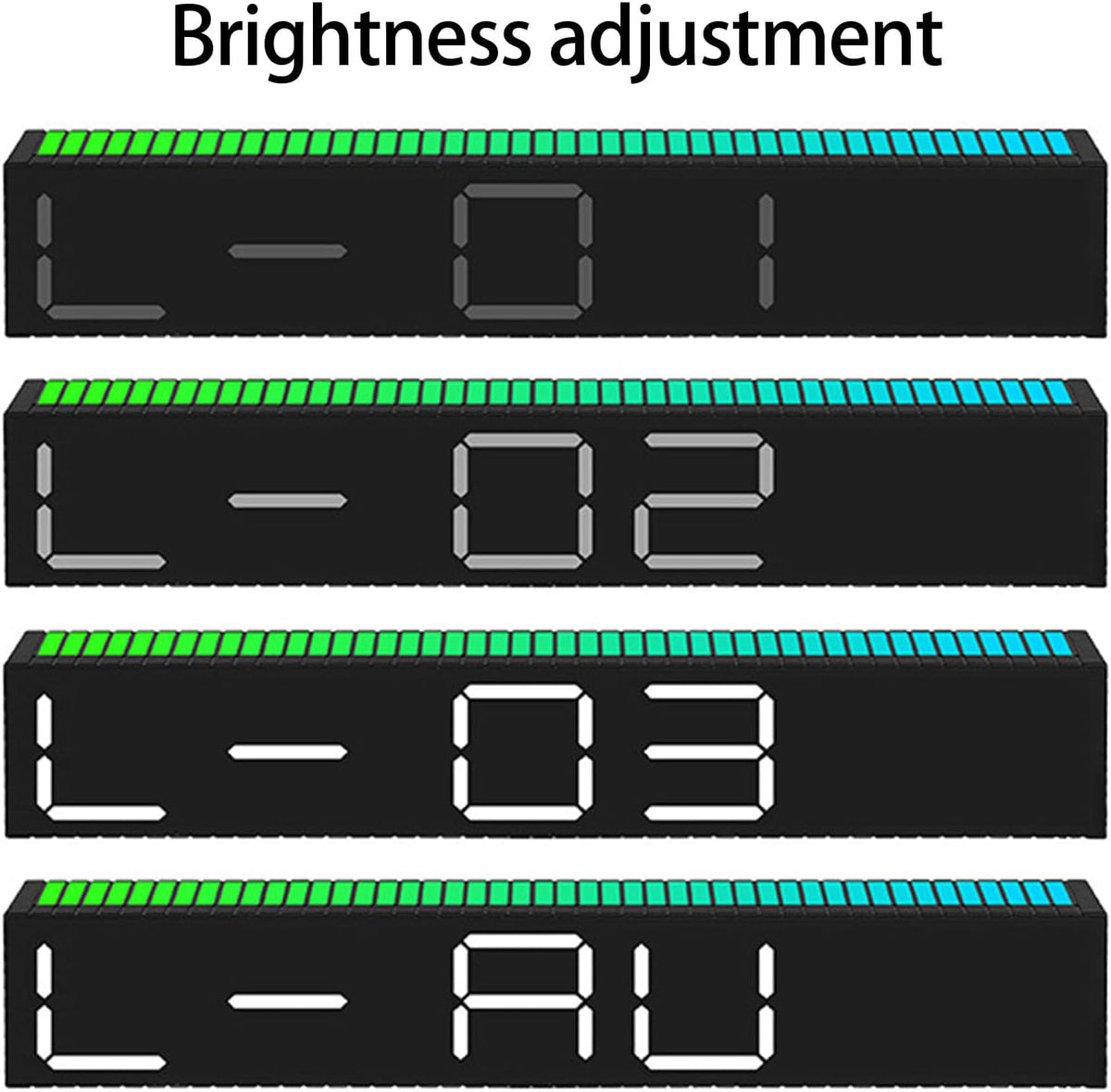 Ceas Electronic LED cu 2 Moduri de Afișare 9 Culori  si Functie Pickup Reactiva la Sunet