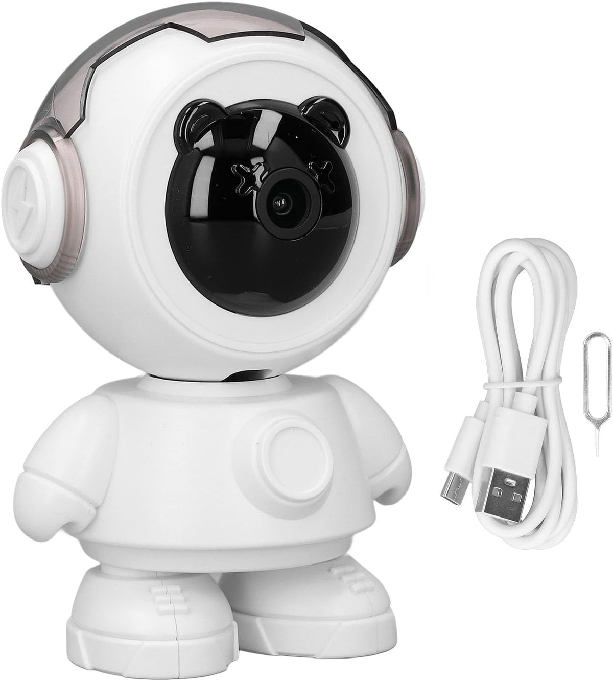 Camera Supraveghere Tip Robot, Wireless, 355° Rotatie, 1080P, Night Vision, Audio Bidirectional, Android/iOS