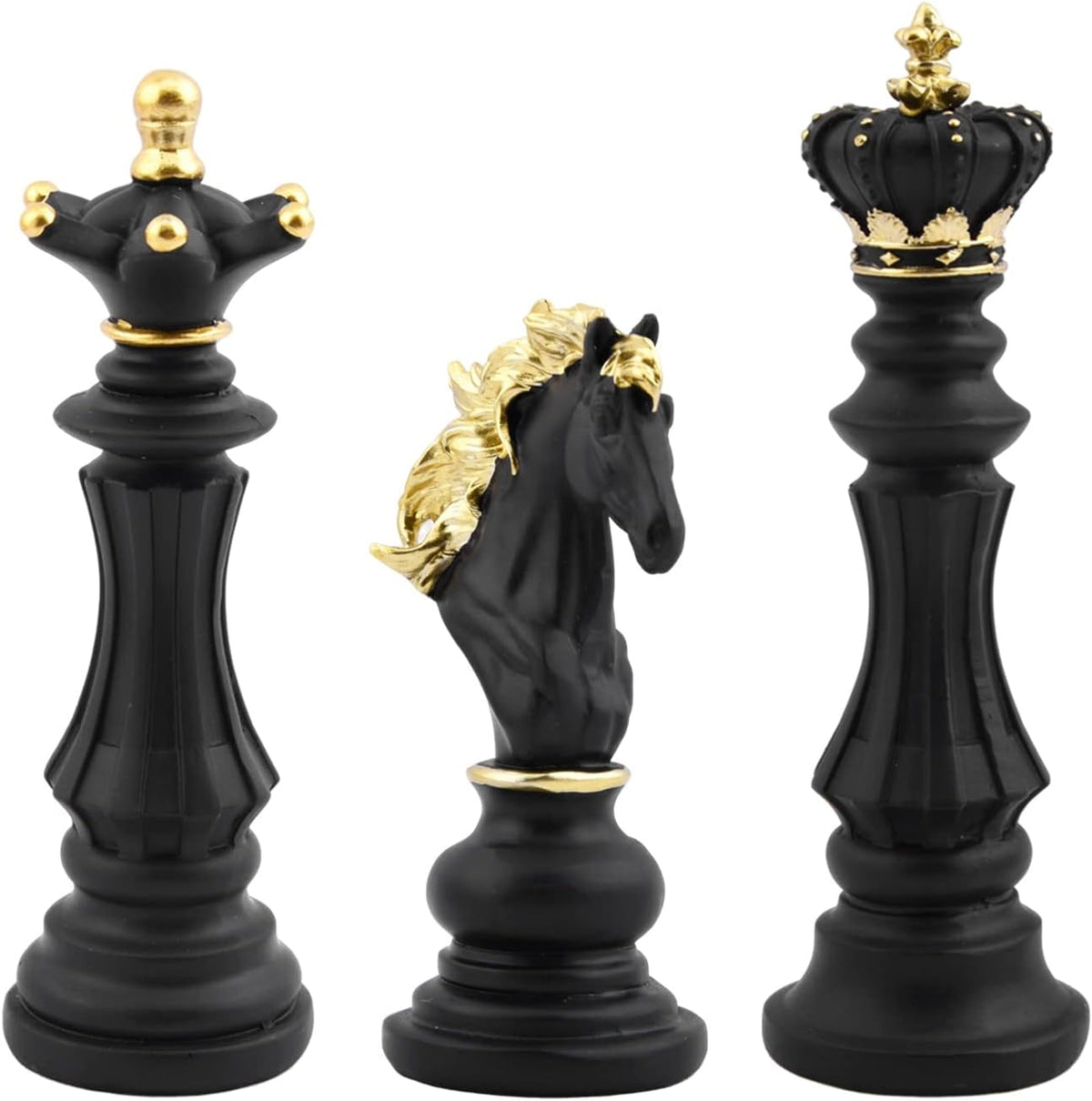 Statuete Sah Premium, Ornamente Regi, Dame, Calareti, Sculpturi Rasina, Decor Casa