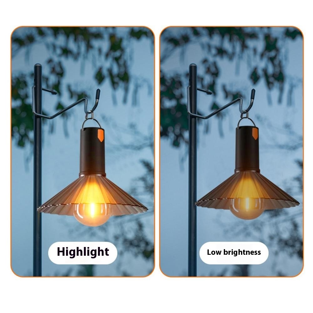 Lampa camping portabila, ghirlanda LED, rezistenta la apa, design bec oval, 5W