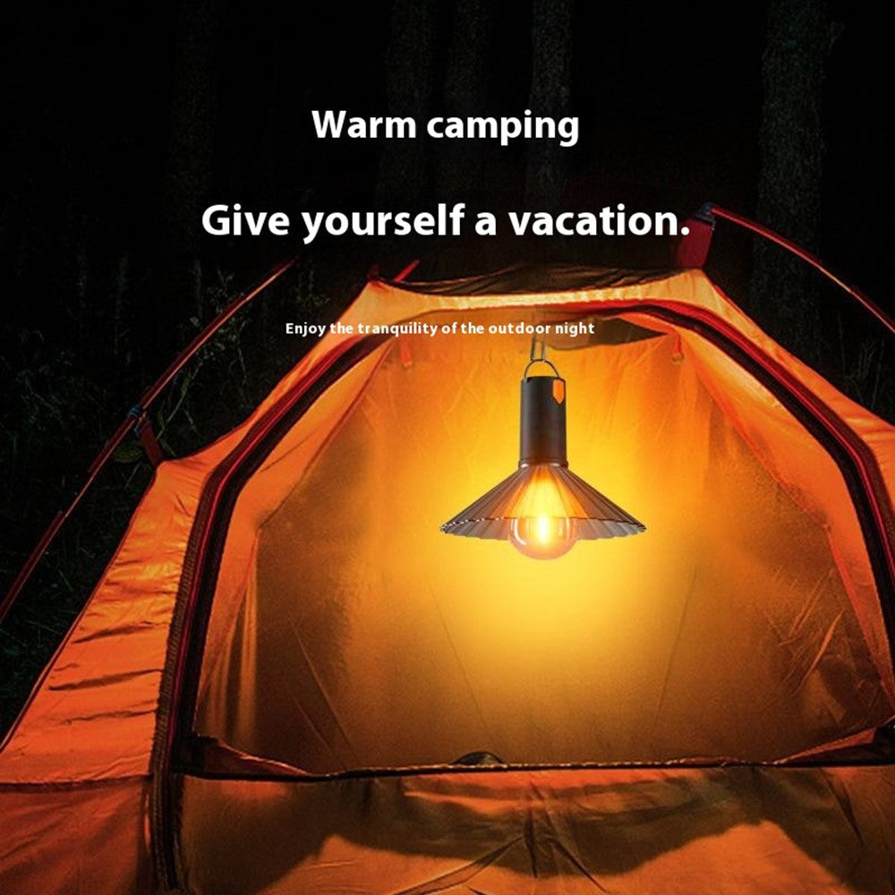 Lampa camping portabila, ghirlanda LED, rezistenta la apa, design bec oval, 5W