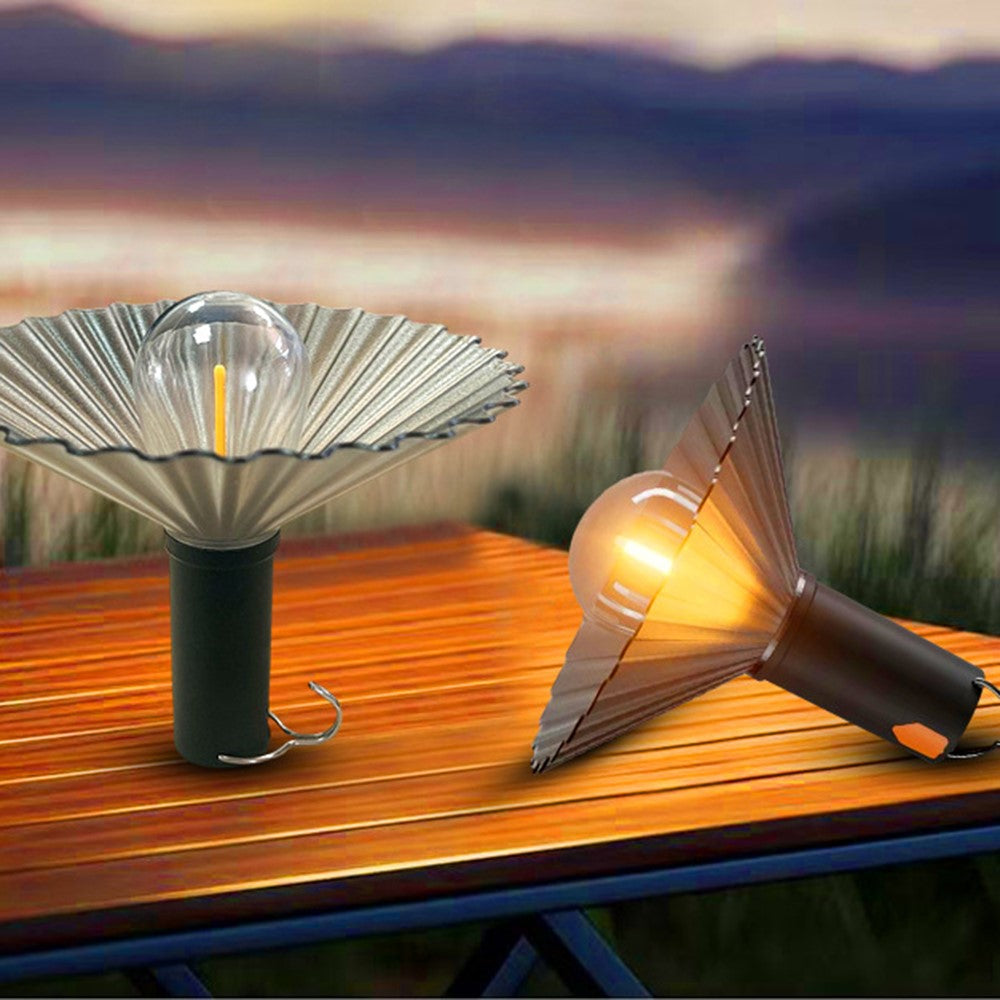 Lampa camping portabila, ghirlanda LED, rezistenta la apa, design bec oval, 5W