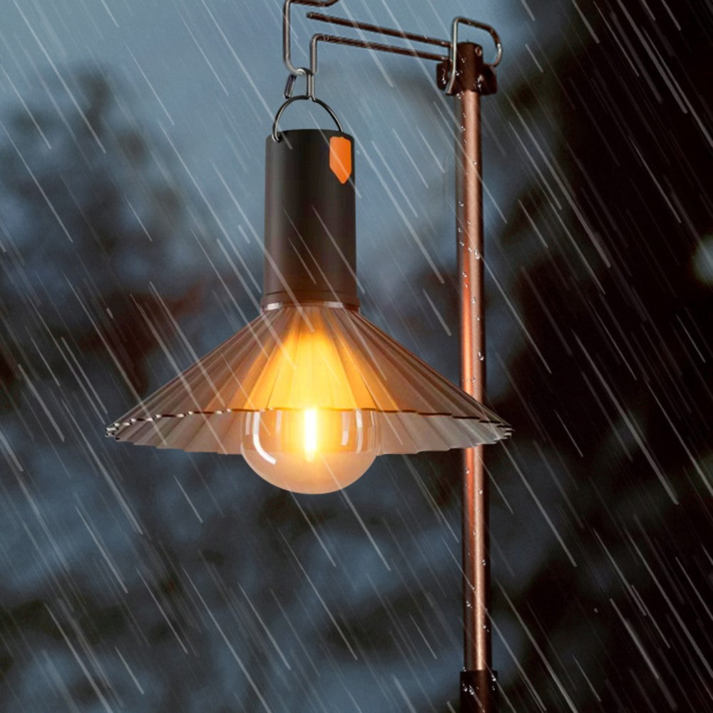 Lampa camping portabila, ghirlanda LED, rezistenta la apa, design bec oval, 5W