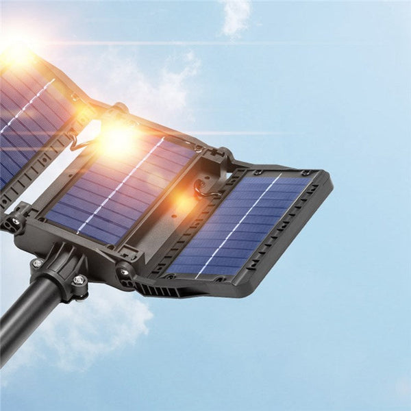 Lampa Solara Stradala Tripla 200W COB – Autonoma, IP65, Senzor Miscare