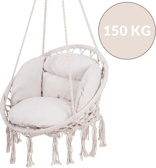 Leagan Suspendat cu Perna Diametru 80cm Sarcina 150kg Cadru Metalic - detaliu produs