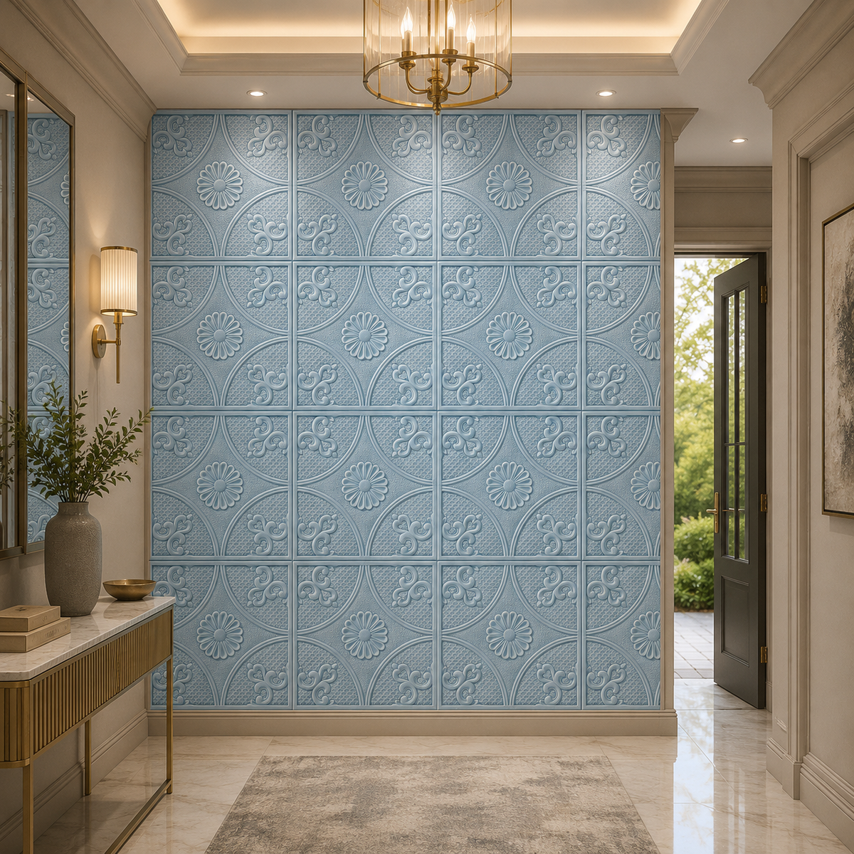 Tapet Decorativ 3D Autoadeziv Perete Living Dormitor Baie Renovare Interioara - detaliu produs
