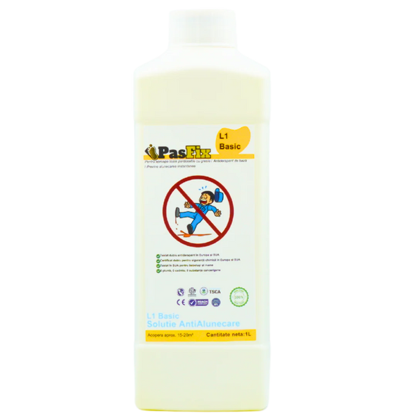 Soluție Antialunecare PasFix L1 Basic 1L – Protecție esențială pentru băi, bucătării și suprafețe cu risc de alunecare - in context de utilizare