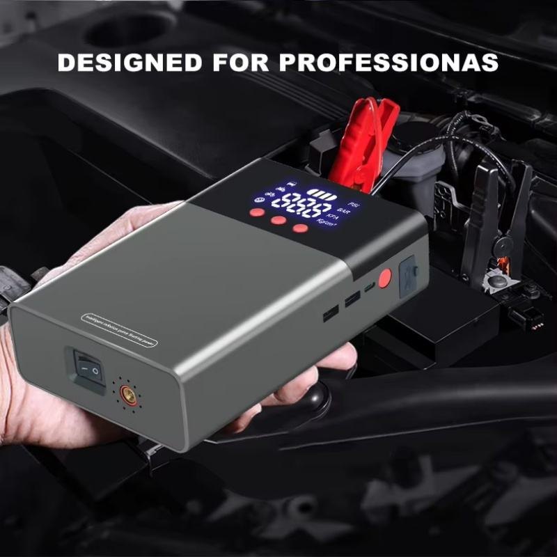 Jump Starter auto multifunctional 12V cu compresor aer 150 PSI si baterie 6000mAh