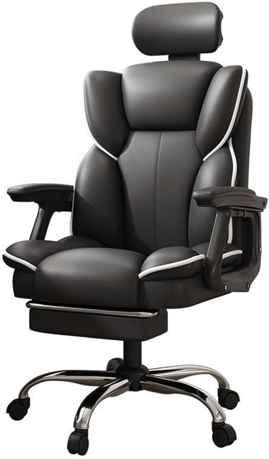 Scaun Ergonomic Directorial cu Suport Picioare Rabatabil Piele Ecologica