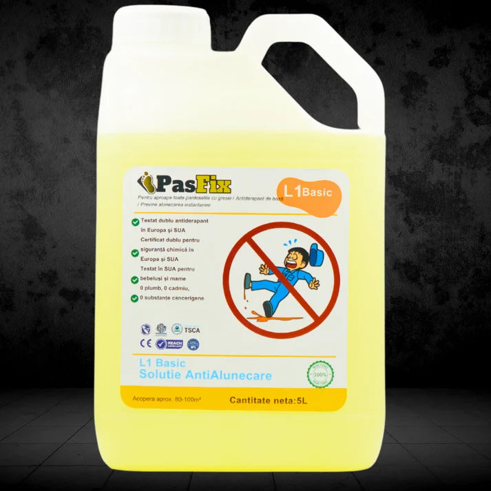 PasFix L1 BASIC 5L Solutie Antialunecare Gresie Bai Bucatarie Protectie - detaliu produs