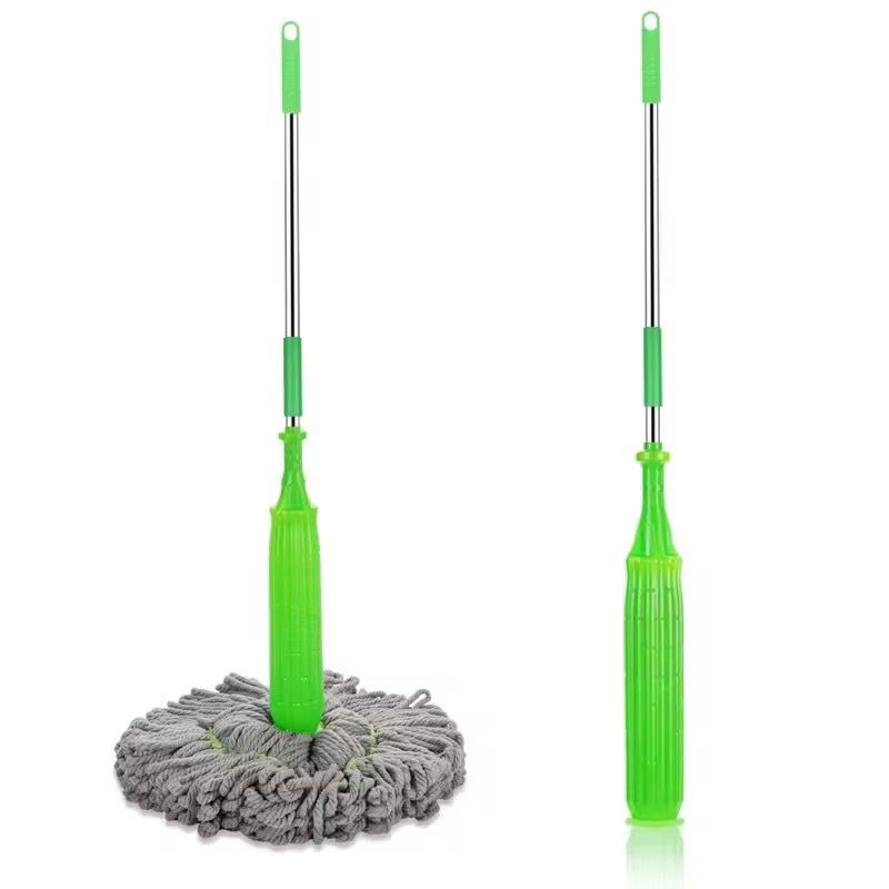 Mop cu stoarcere rapida, rasucire automata, cap din microfibra