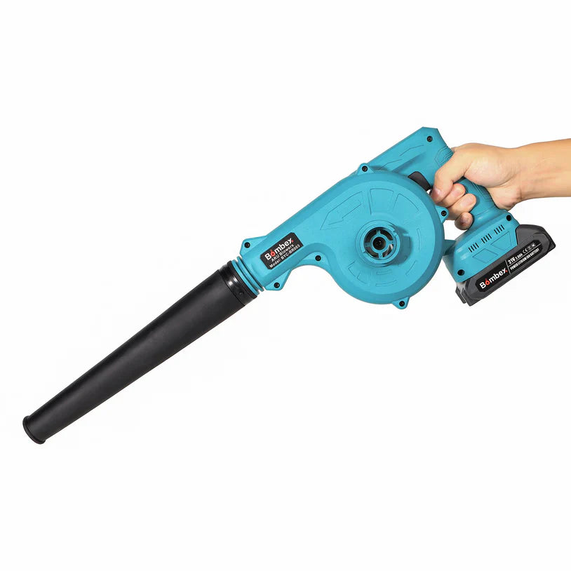 RESIGILAT - Suflantă Frunze fără Fir 880W, 2 Acumulatori 48V, 2 în 1 Suflare și Aspirare Frunze, Praf, Zăpadă, 18000 RPM