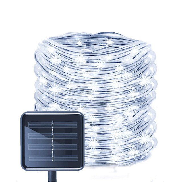 Ghirlanda luminoasa solara tip furtun cu LED, 12 sau 22 metri