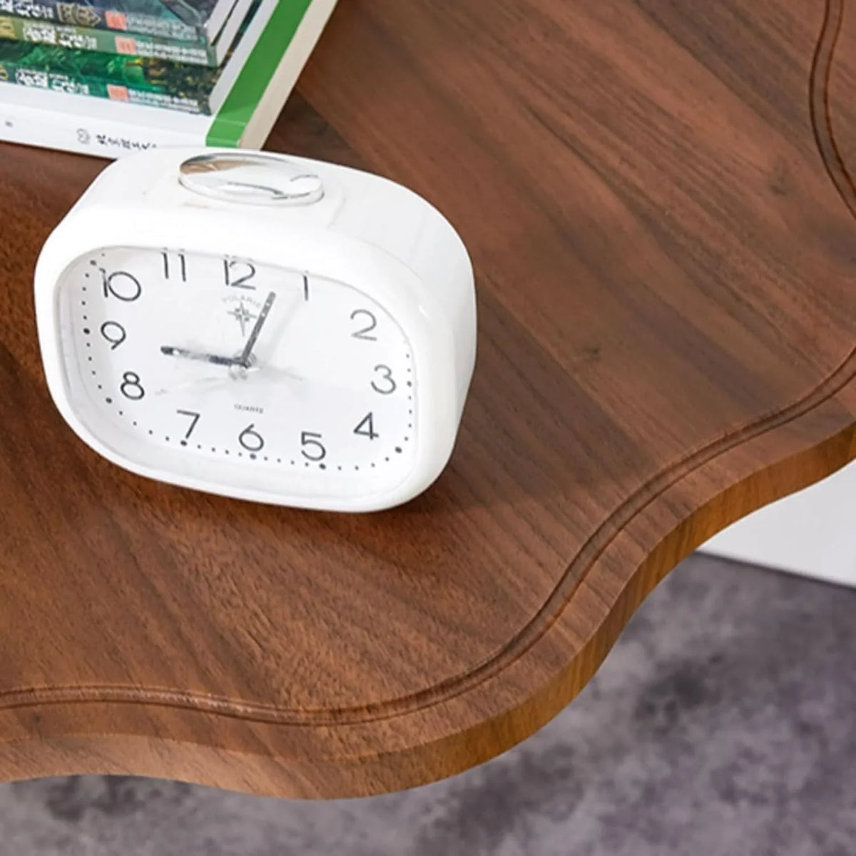 RESIGILAT - Masa rotunda în forma de &quot;C&quot;, pentru laptop sau cafea în stil modern minimalist 25x30x60cm