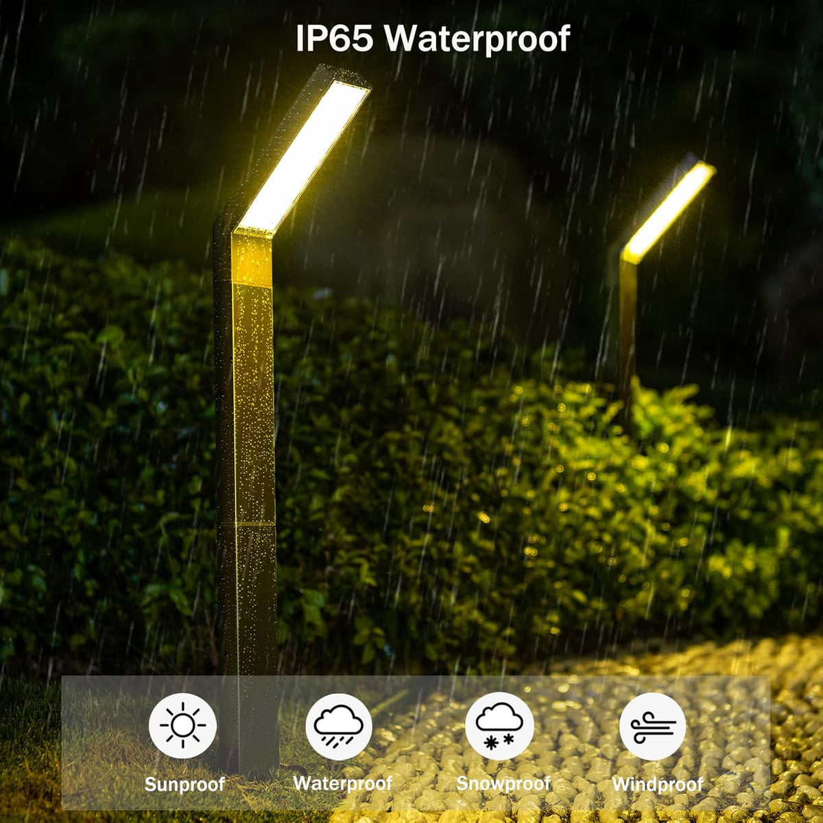 Lampa Solara LED pentru Gradina, 90 LED-uri, 3 Moduri Iluminare, Protectie IP65, Inaltime 83 cm, Culoare Negru