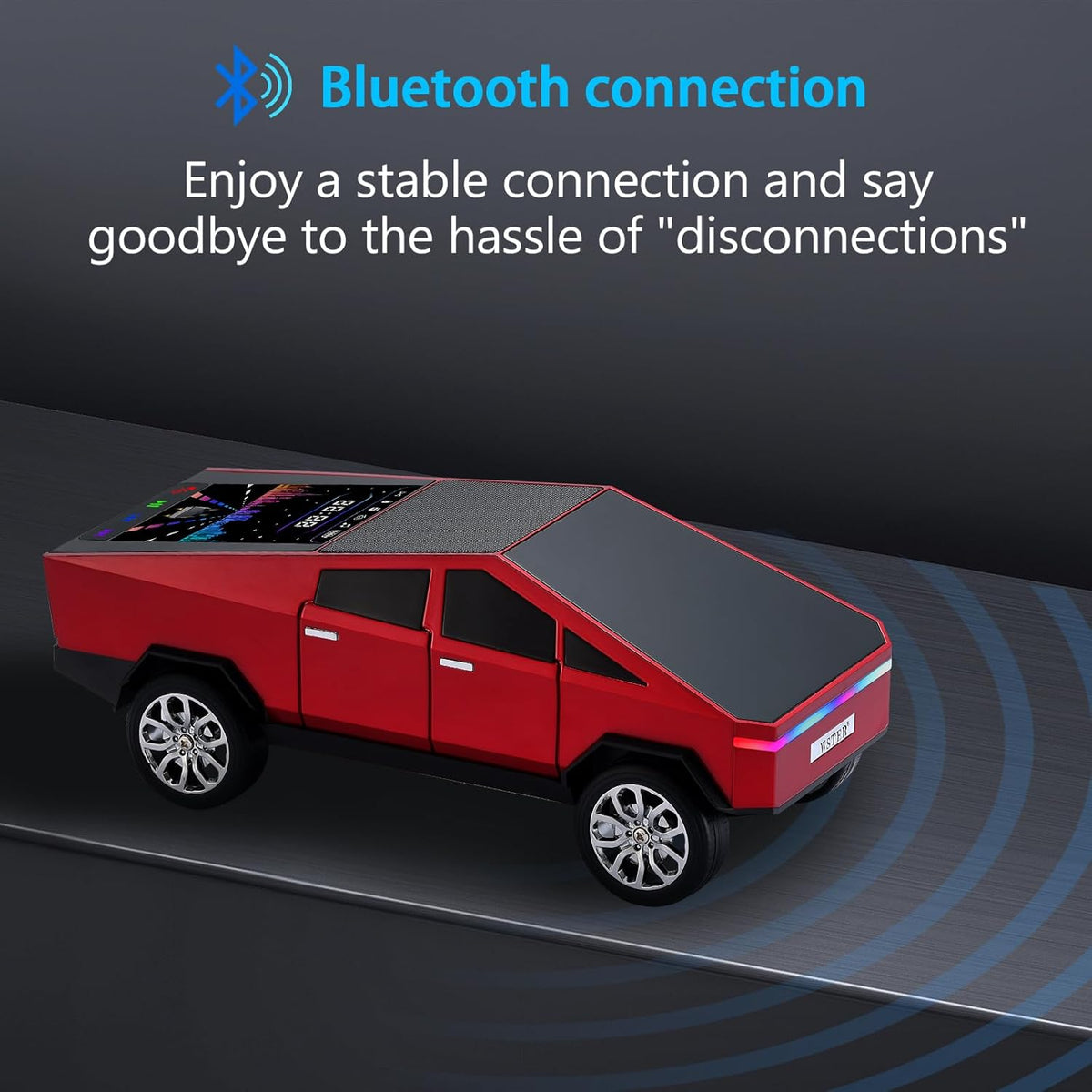 Boxa Portabila Cyber Truck Speaker Wireless TWS cu Sunet 3D si Design Futurist