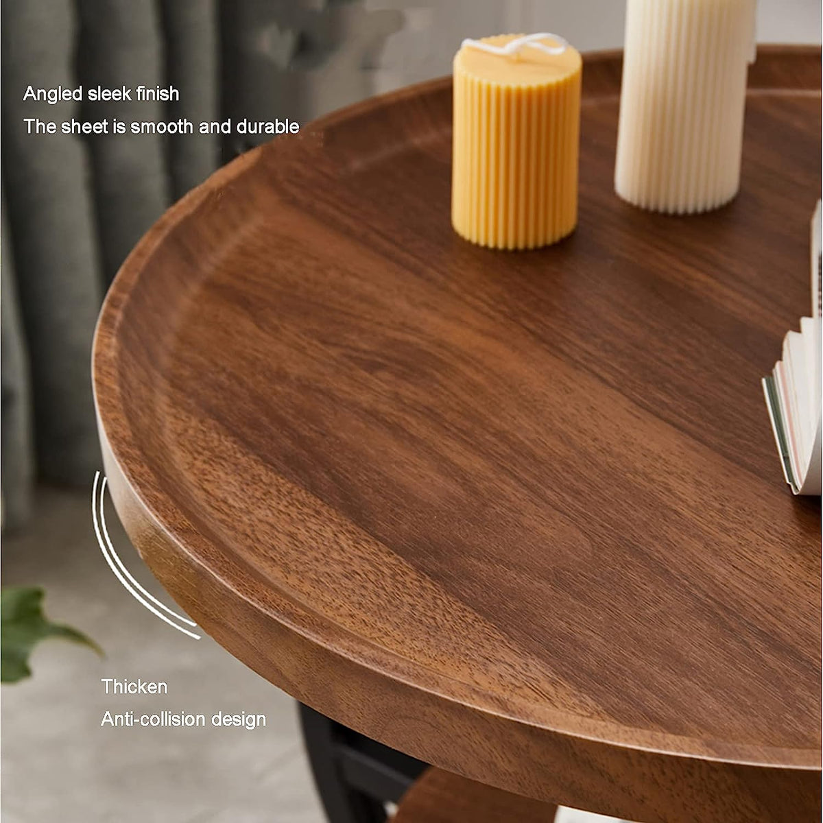 RESIGILAT - Masuta de cafea pentru living, design nordic, elegant, 62x30cm