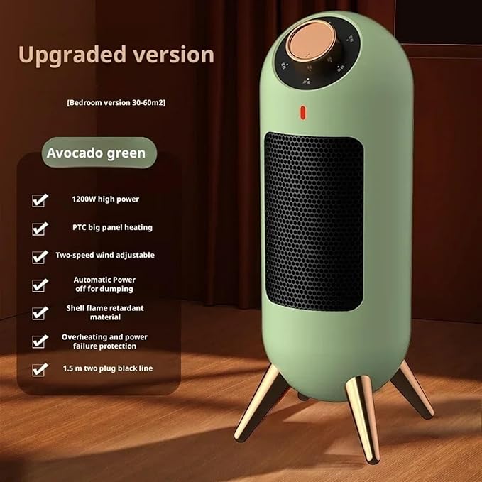 Incalzitor electric portabil 1200 W cu incalzire ceramica si termostat inteligent