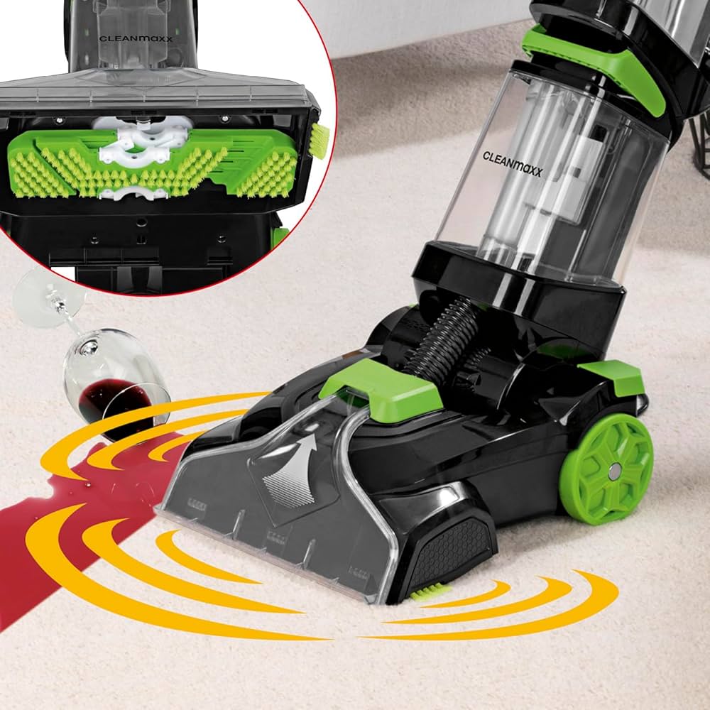 Aspirator Vertical 3 in 1 cu Spalare Injectie Apa 1200W – Fara Sac, 4L+4L, Silentios 36dB