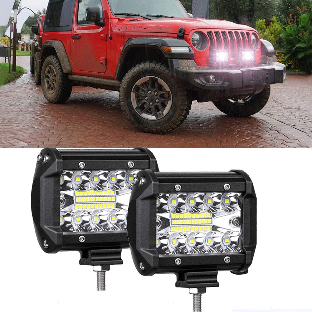 Set 2 Proiectoare LED Auto Off Road, 20 LED-uri, 60W