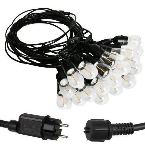 Ghirlanda luminoasa gradina sau terasa, interconectabila, fasung E27, IP65, 220V
