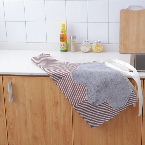 Sort Ajustabil cu Microfibra pentru Stergerea Manelor 71x69 cm Maro - imagine principala