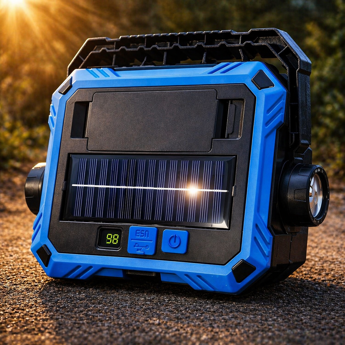 Lanterna LED cu incarcare solara si trusa de scule integrata