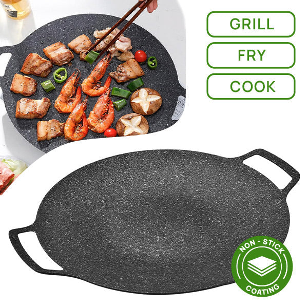 Plita rotunda coreeana pentru gratar 36 cm