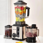 RESIGILAT - Robot de Bucatarie Multifunctional 6-în-1 Mach One BF-5052 – 3 Recipiente, Motor 9500W, 15 Trepte de Viteză, Blender + Tocator + Razatoare