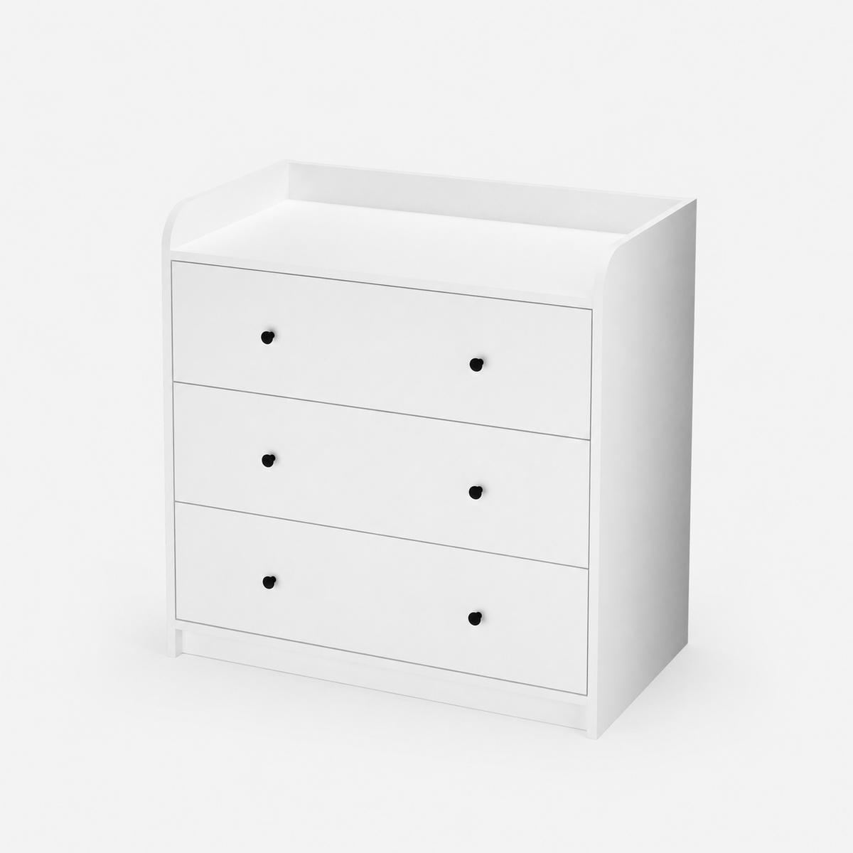Comoda dormitor din PAL 90x50,1x90 cm, cu 3 sertare si 6 compartimente