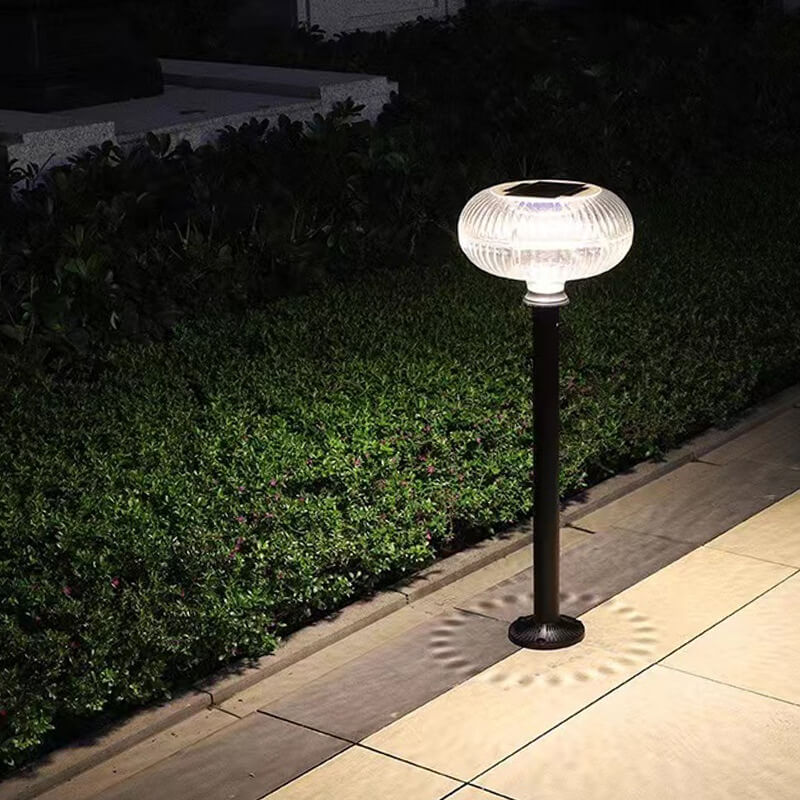 Lampa Solara LED Cilindrica Moderna Aluminiu PC Lumina Gradina Exterior 90lm - detaliu produs