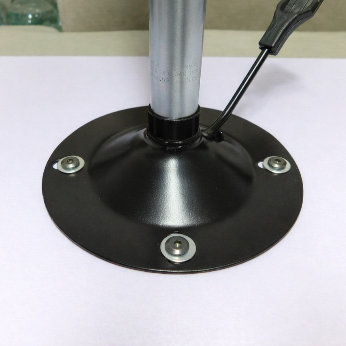 Masuta Portabila cu Inaltime Ajustabila 60x80 cm Piston Pneumatic Blat MDF Alb - detaliu produs