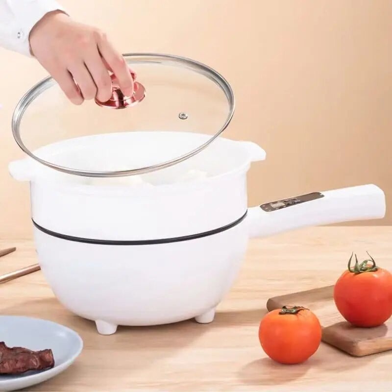 Tigaie Electrica Inteligenta 4L, 26 cm, Multifunctionala cu Panou Control, Invelis Antiaderent si Functii Gatit Rapid