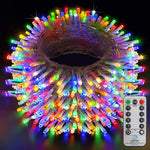 Instalatie de Craciun cu telecomanda, tip liniara, pentru exterior, 1000 led-uri, 100m, diverse culori, IP44