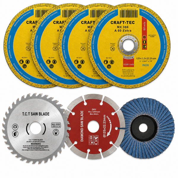Set Discuri Abrazive pentru Polizor 125mm Granulatie Mixta 10 Bucati - detaliu produs