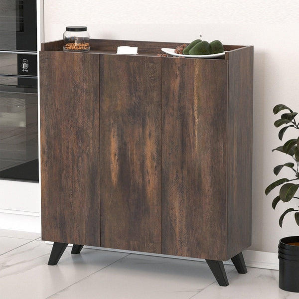 Dulap multifunctional cu 3 usi, Design scandinav modern 103.5 x 90 x 30cm