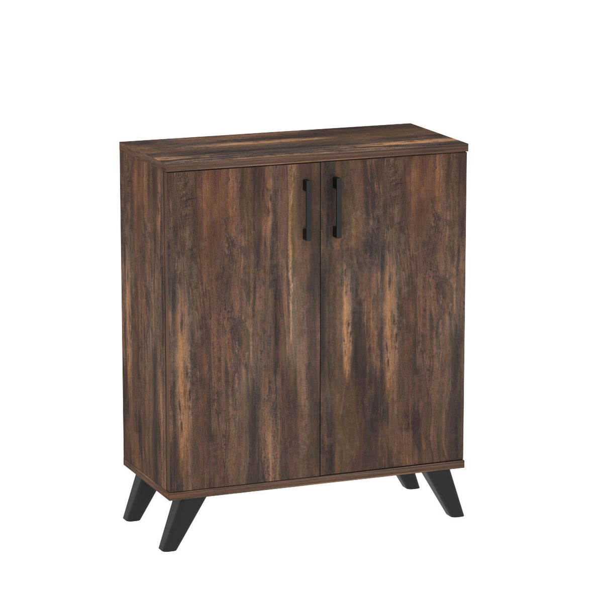 Pantofar Ceren multifunctional cu 2 usi si 4 rafturi interioare, dulap pantofi, mobilier hol ingust 70 x 110 cm, PAL melaminat 18 mm clasa E1, mecanism silentios soft-close, 72x32,5x88 cm