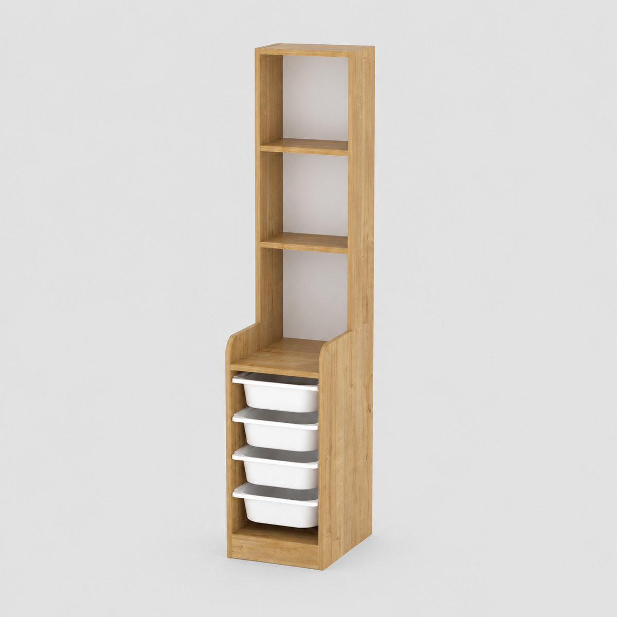 Dulap multifunctional cu 5 cosuri si 3 rafturi 178 cm