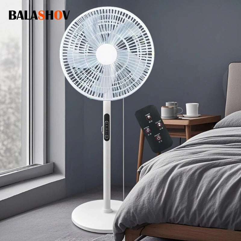 Ventilator digital cu telecomanda si timer 1120 mm, oscilatie 90°, afisaj LED, 16 inch