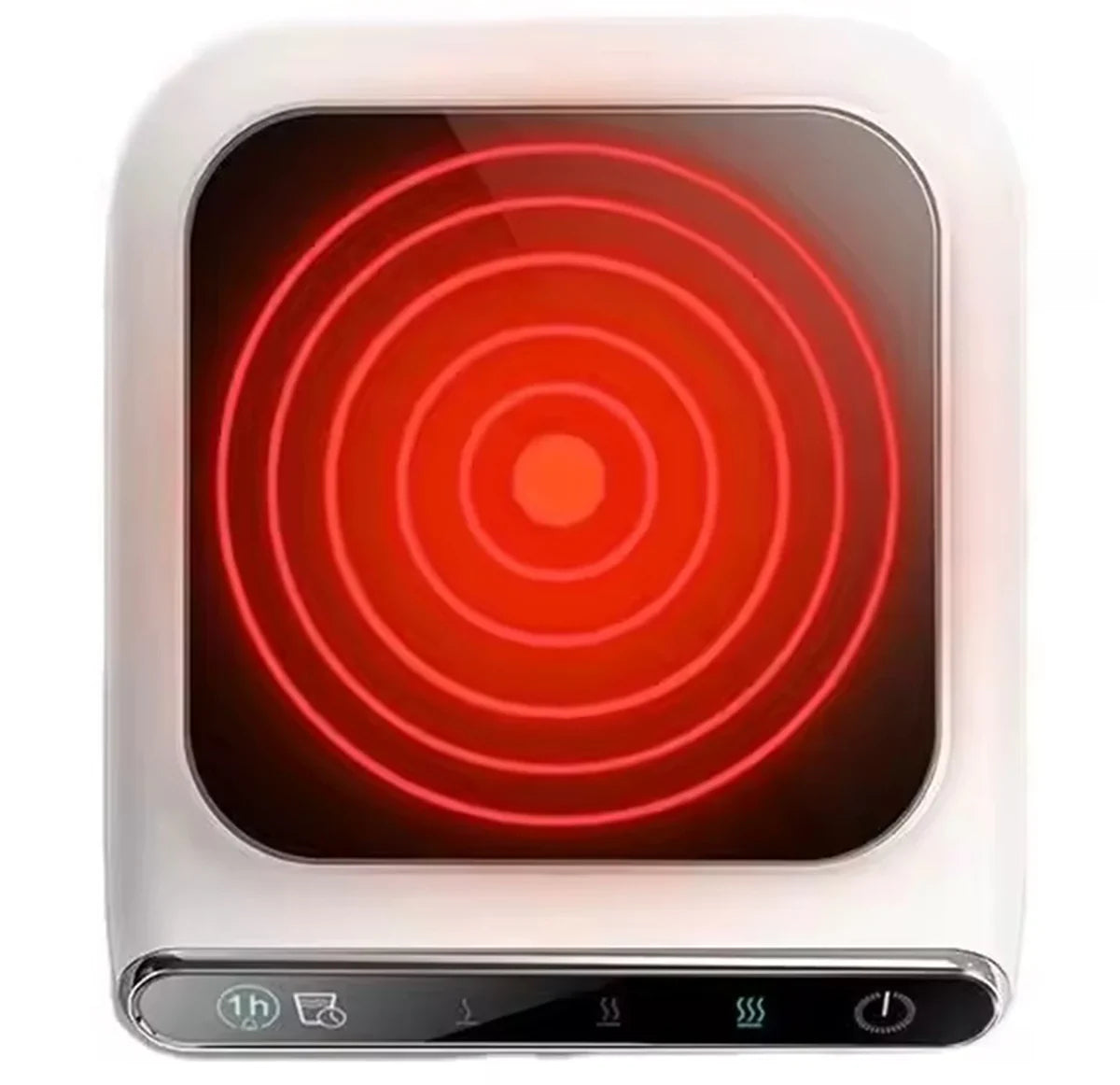 Incalzitor electric smart pentru cana cafea, ceai si alte bauturi, incarcare USB, reglare temperatura, alimentare 5V, putere 10W, alb