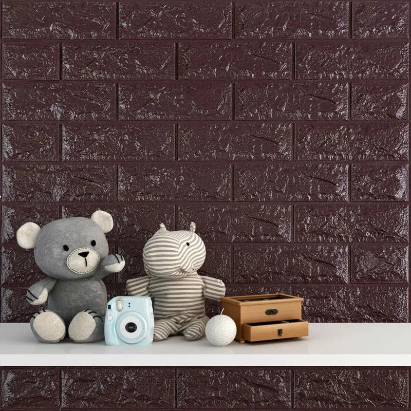 Tapet 3D Autoadeziv Set 10 Bucati Design Modern Rezistent Umezeala 70x77cm - detaliu produs