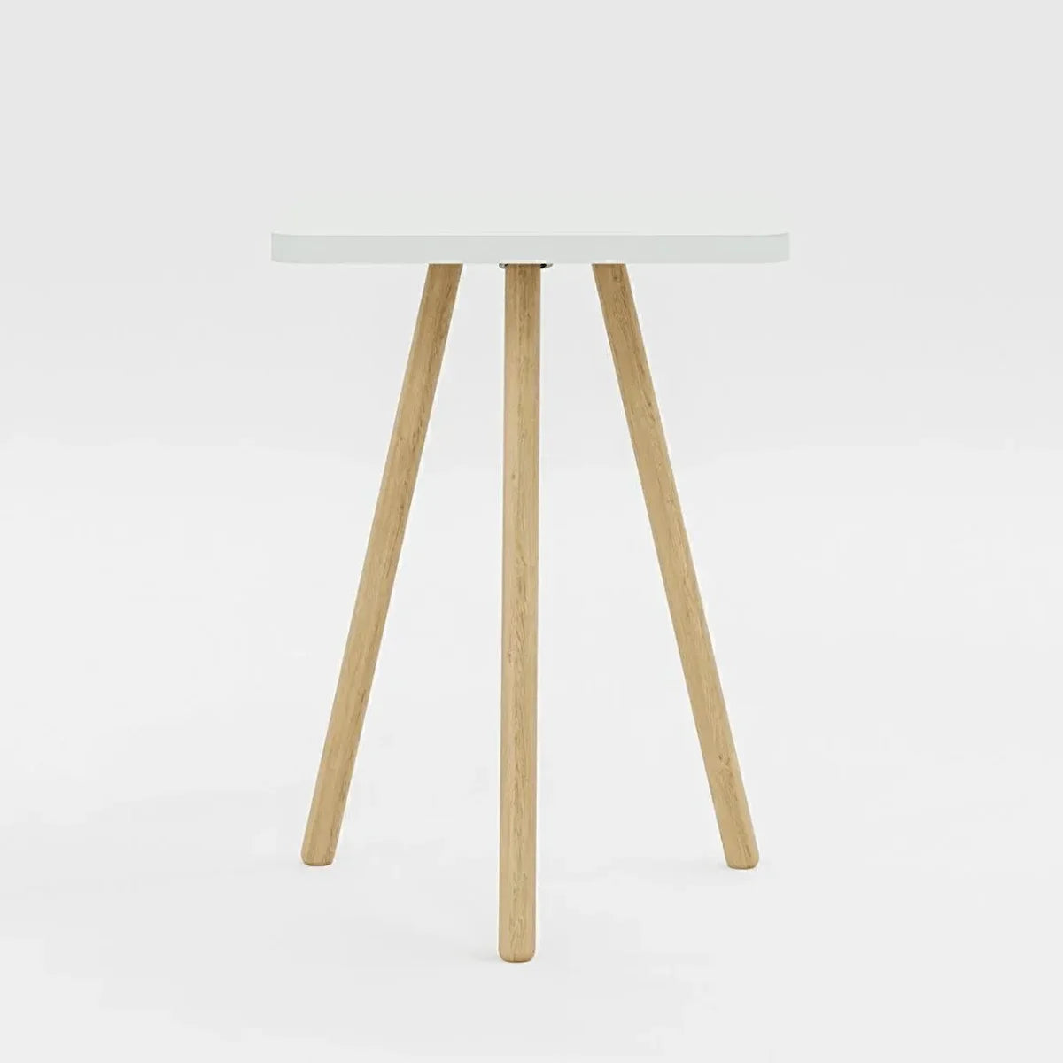 Masuta decorativa cu picioare din lemn, 34 x 34 cm, stil nordic