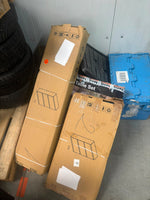 RESIGILAT — Pantofar cu usa rabatabila si rafturi glisante, 3 compartimente, PAL melaminat de 18 mm, 110  x 73,5  x 22 cm Gri · Acceptabil #001