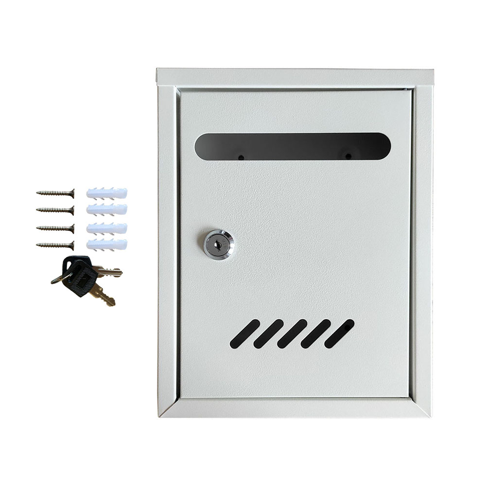 Cutie postala metalica cu inchidere pe cheie, 26 x 20 x 7.5 cm