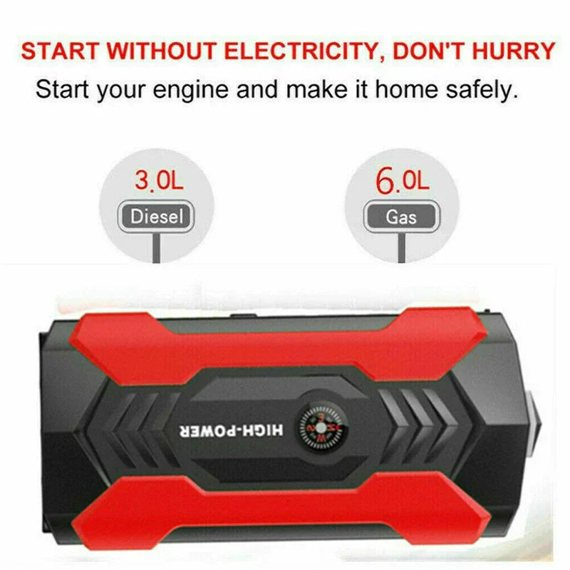 Robot pornire auto portabil, redresor cu acumulator 28000 mAh