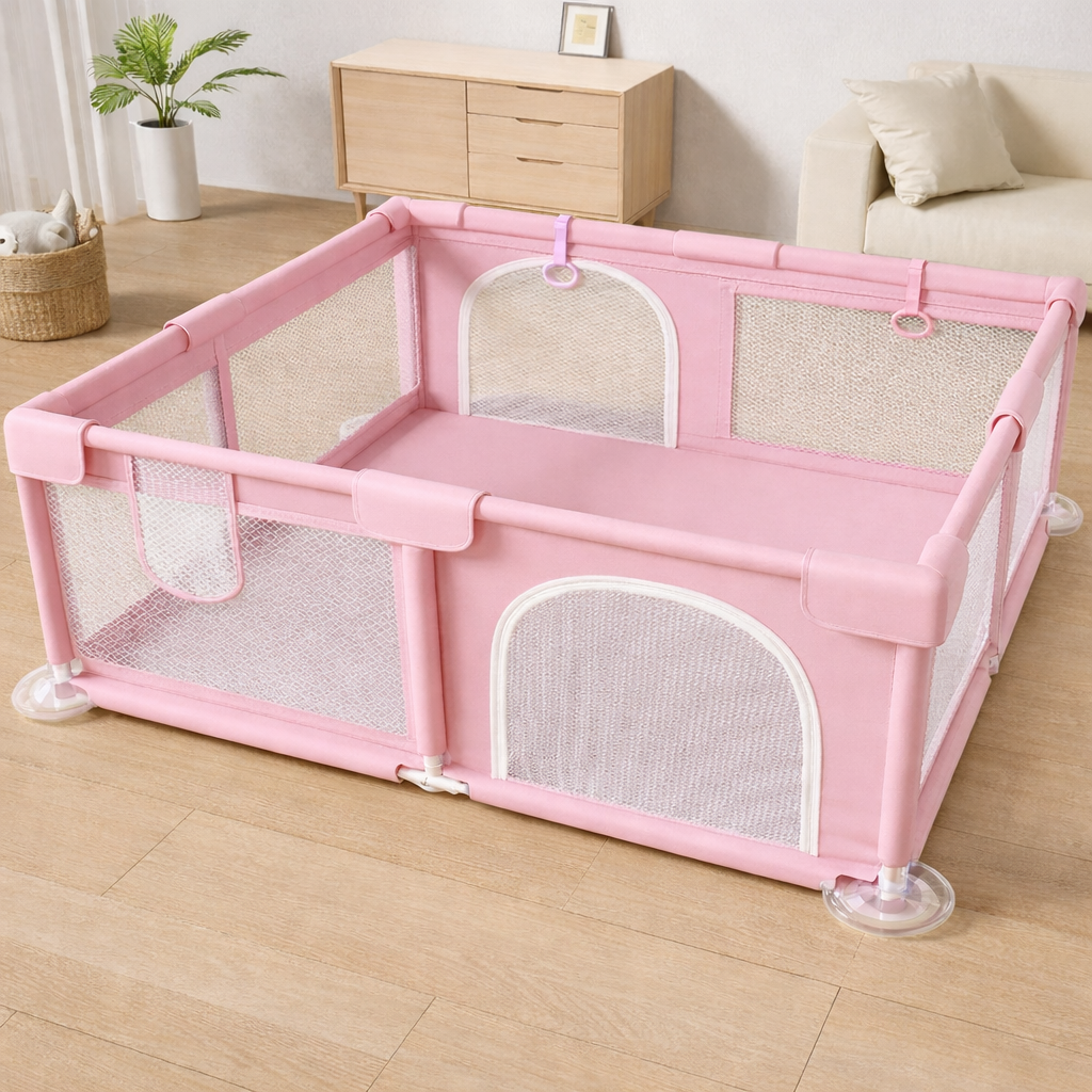 Tarc de joaca pentru bebelusi  si copii mici 130x140x60 cm