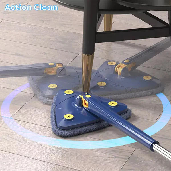 Mop cu cap triunghiular, reglabil, rotire 360 grade,rezerva inclusa